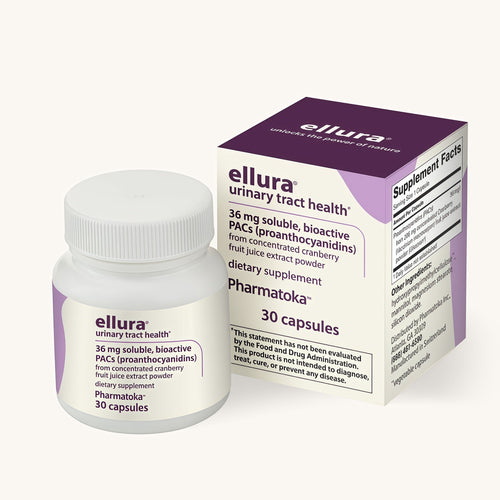 ellura 36mg Clinically Backed Soluble Bioactive PACs Cranberry Extract 30ct